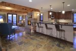 Gourmet Kitchen With Bar Seating